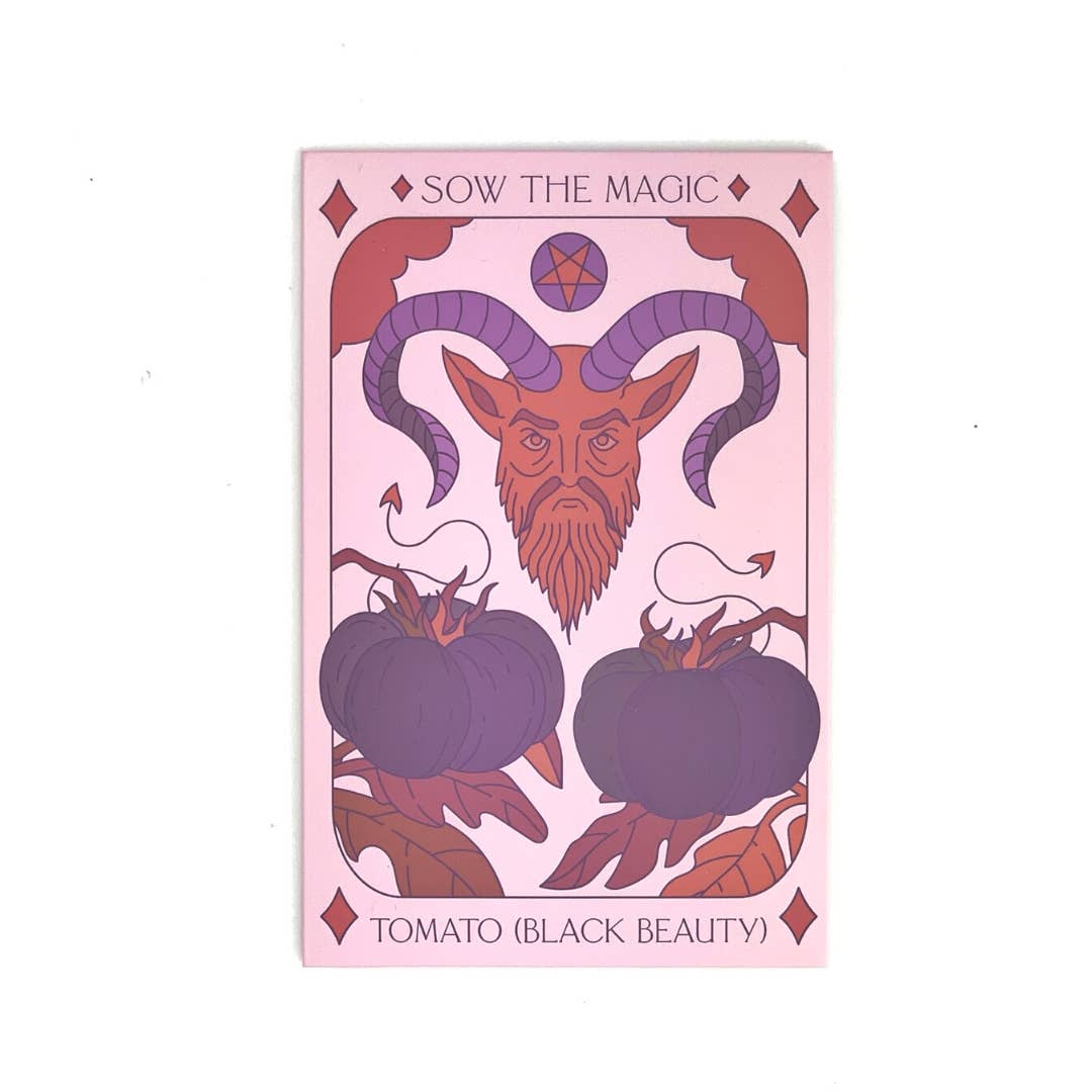 Black Beauty Tomato Tarot Garden + Gift Seed Packet