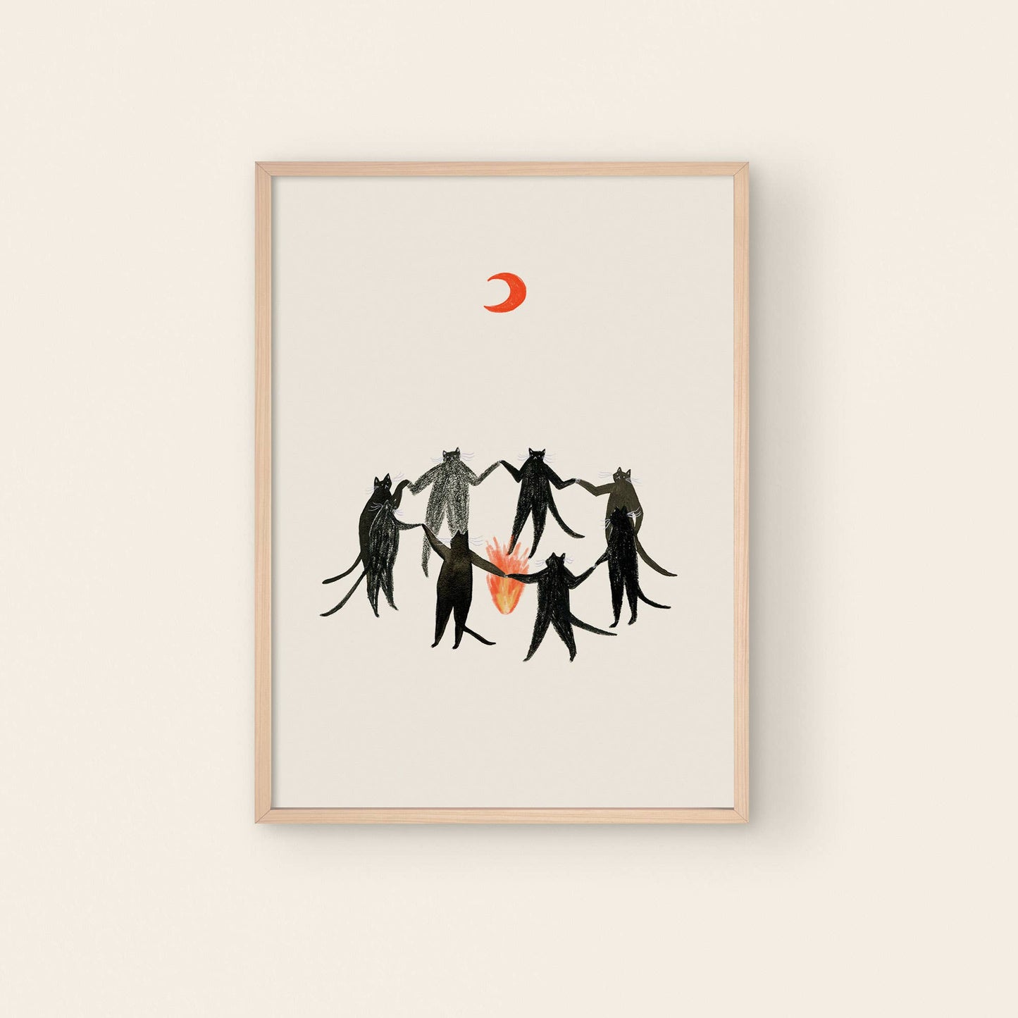 "Mystic Cats" Art Print