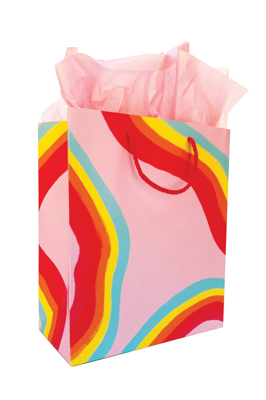 Rainbow Ribbon Gift Bag