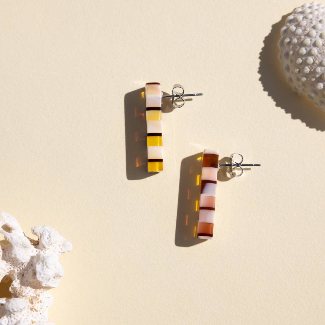 Checkered Ivy Studs