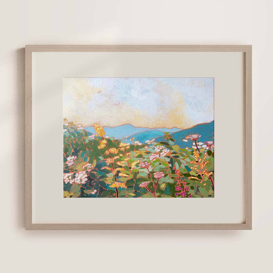 Black Balsam Wild Flowers Print