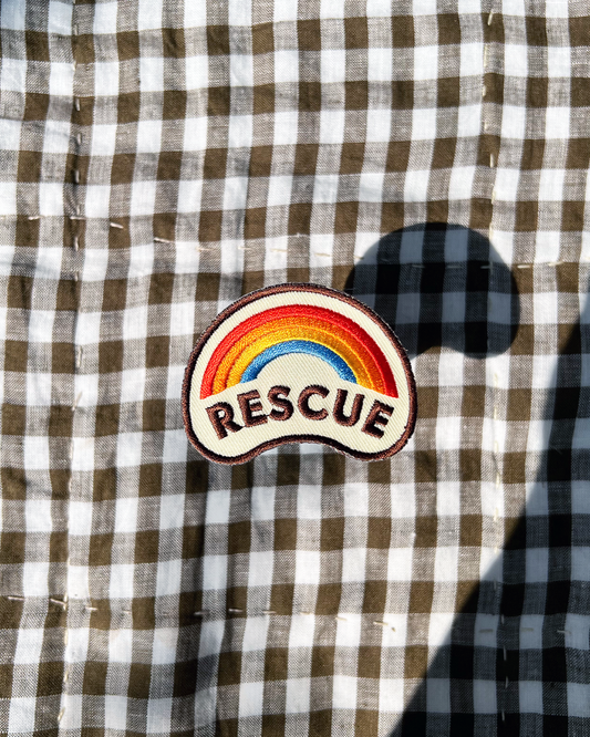 "Rescue" Iron-on Patch for Dogs