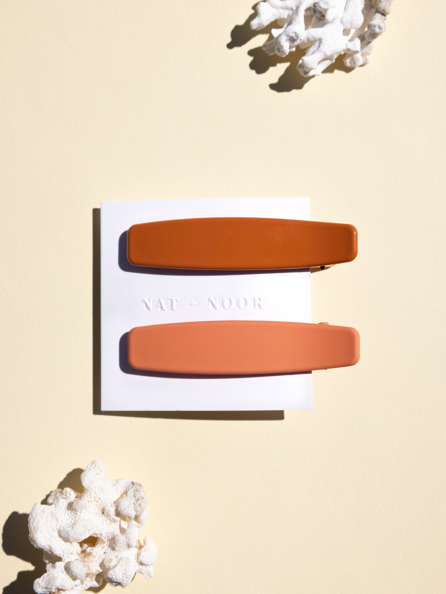 Lani Clips In Orange + Peach