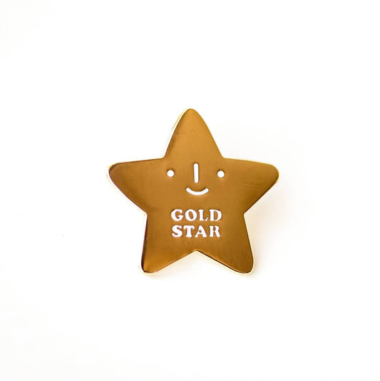 Gold Star Enamel Pin