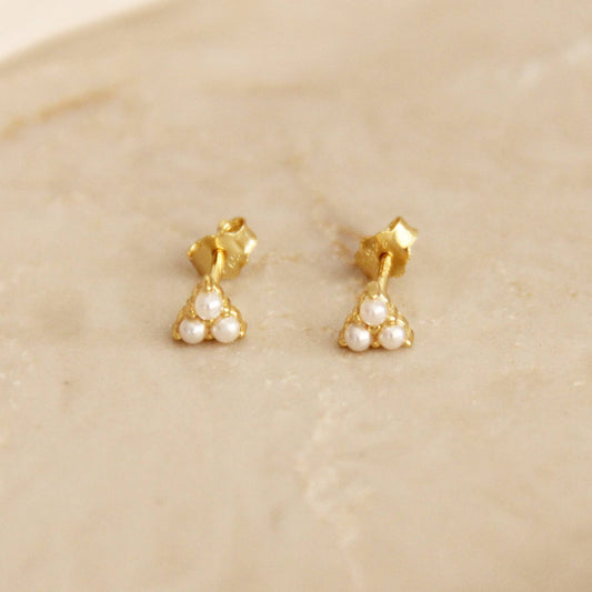 Trio Pearl Studs
