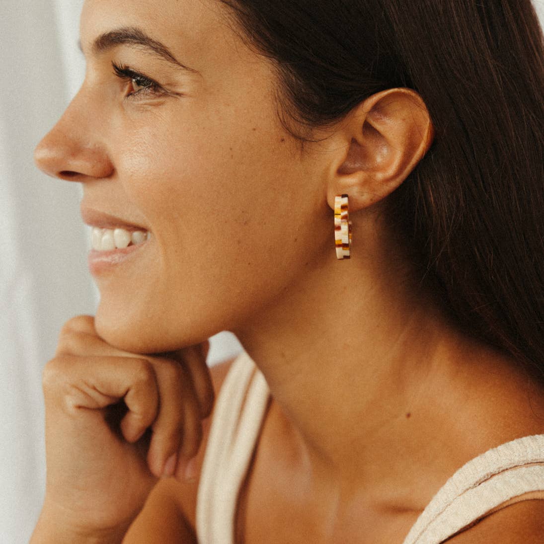 Checkered Ivy Studs