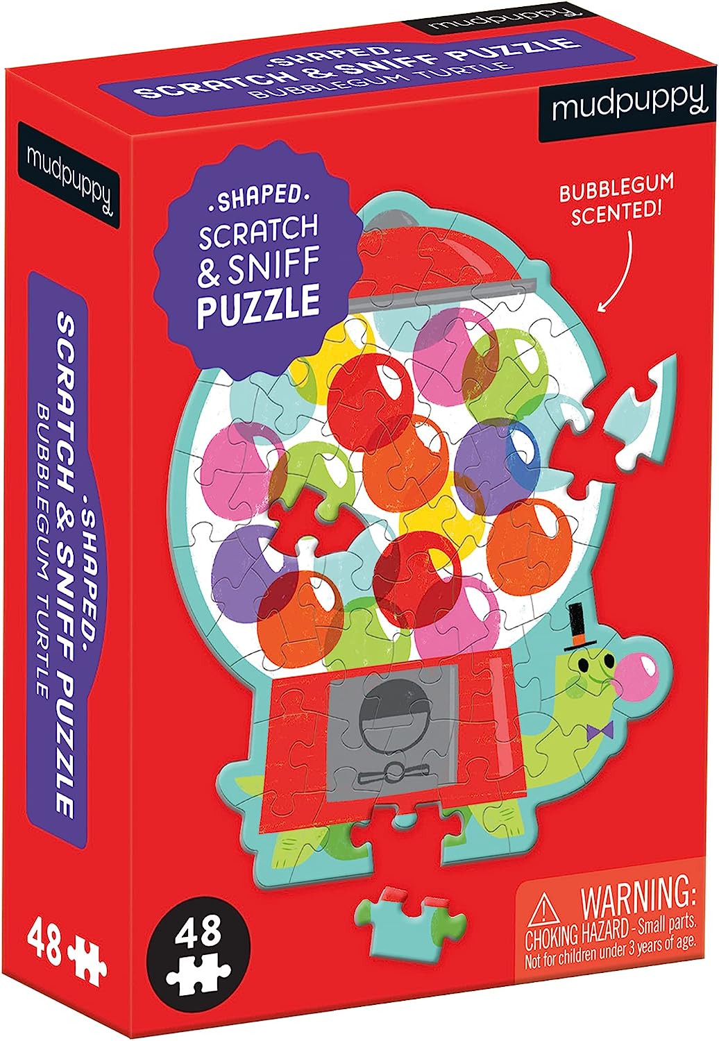 48-Piece Scratch and Sniff Shaped Mini Puzzle