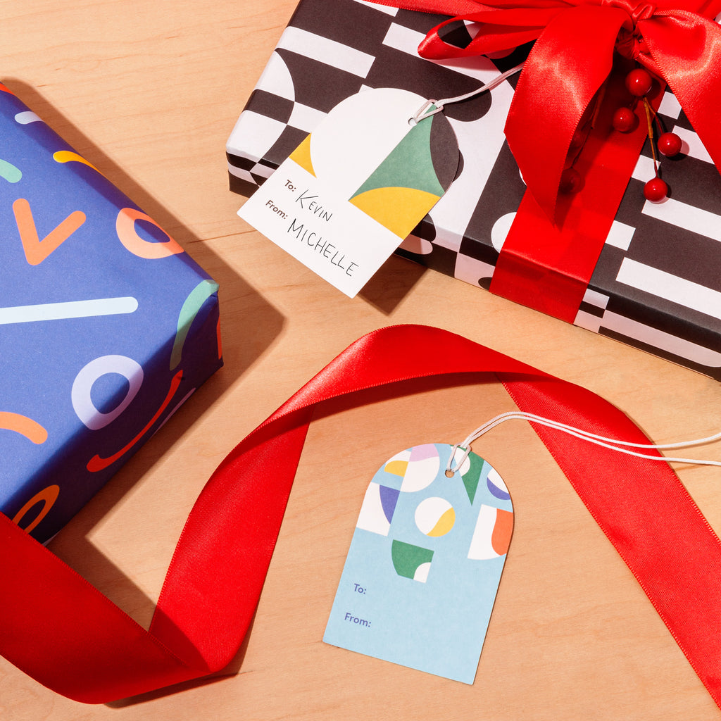 Gift Tag Set in Colorblock
