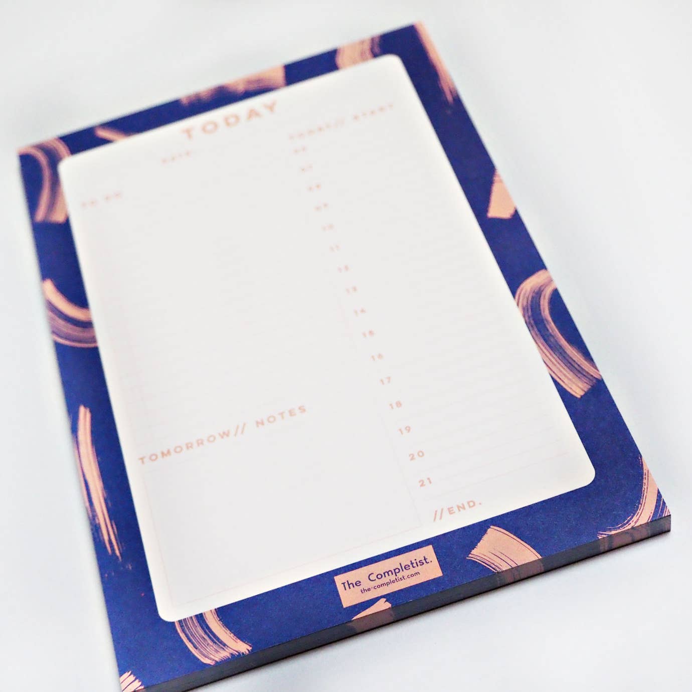 Blue Shadow Brush Daily Planner Pad