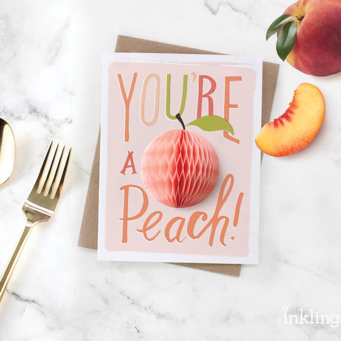 Peach Pop-up Card
