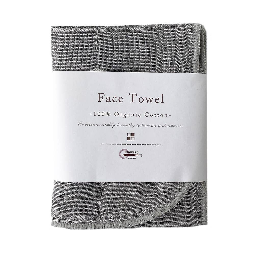 Nawrap Organic Face Towel, Binchotan-Infused