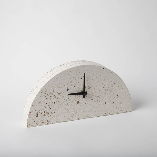 Mantle Clock - White Terrazzo