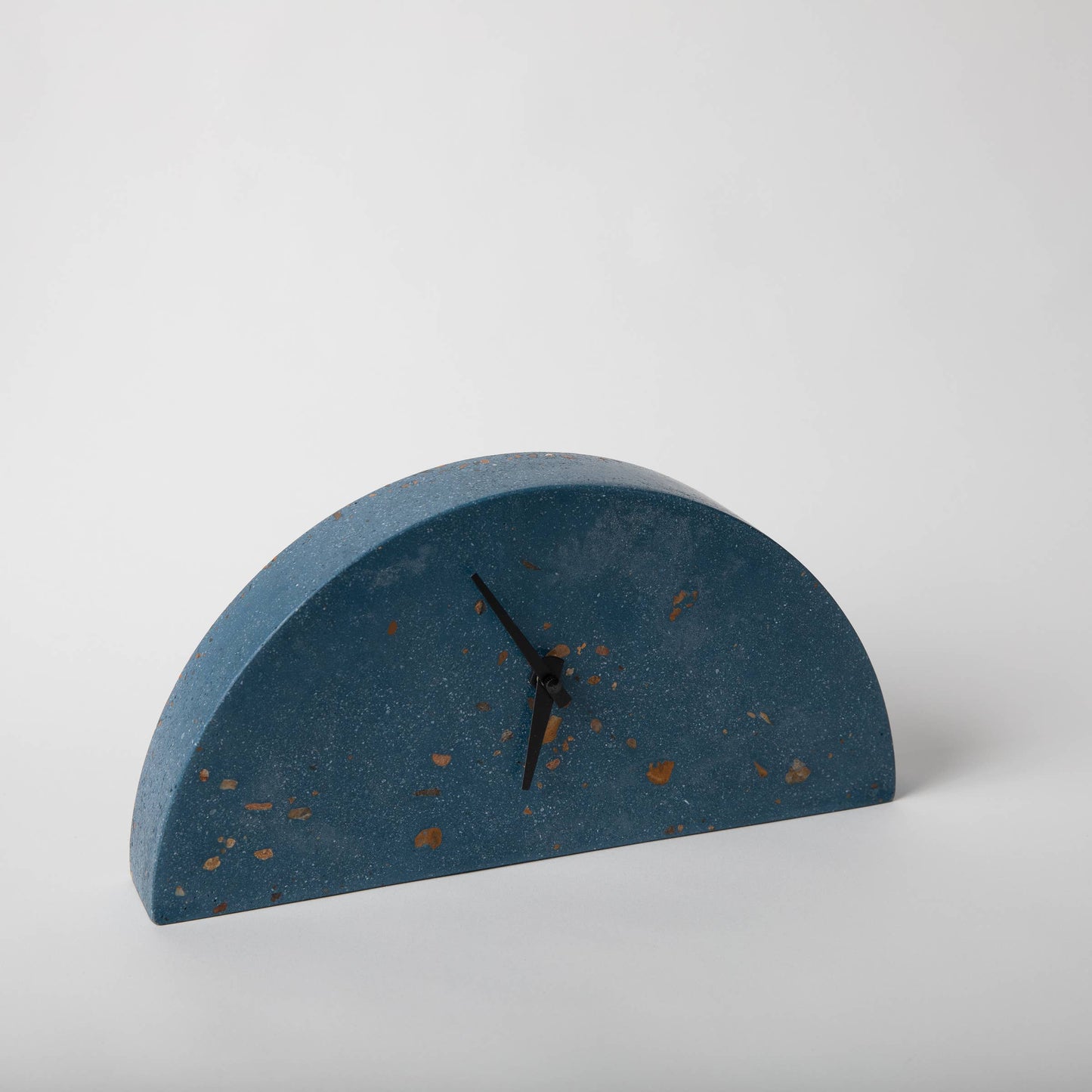 Mantle Clock - Cobalt Pebbled Terrazzo