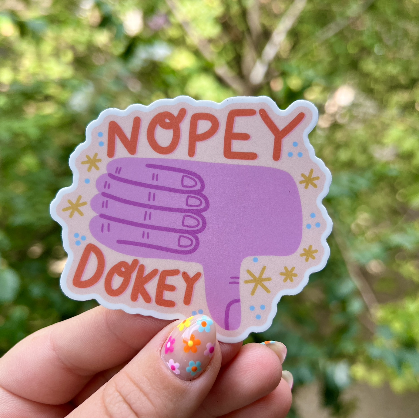 Nopey Dokey Sticker