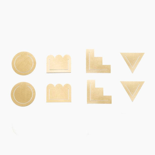 Geometric Brass Page Markers