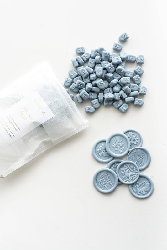 Dusty Blue Wax Beads for Wax Seals